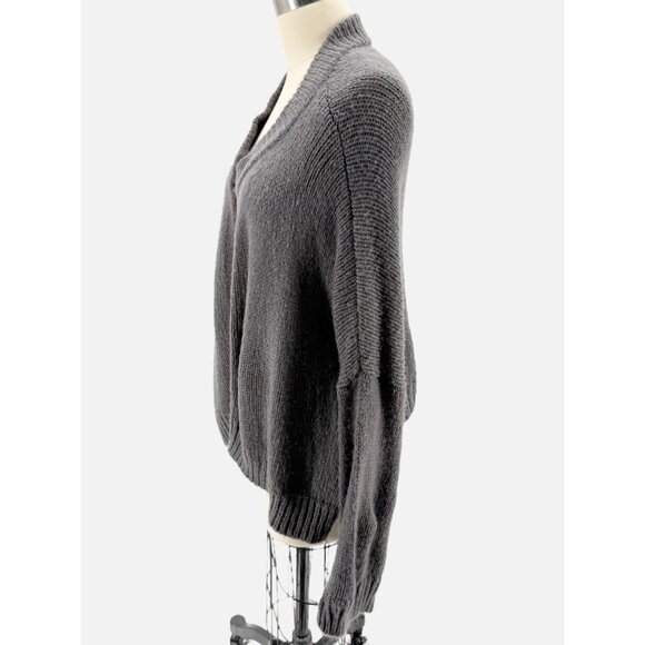 WOODEN SHIPS Paola Buendia Cardigan Sweater Open Front Dolman Mohair Wool Blend - Picture 4 of 6